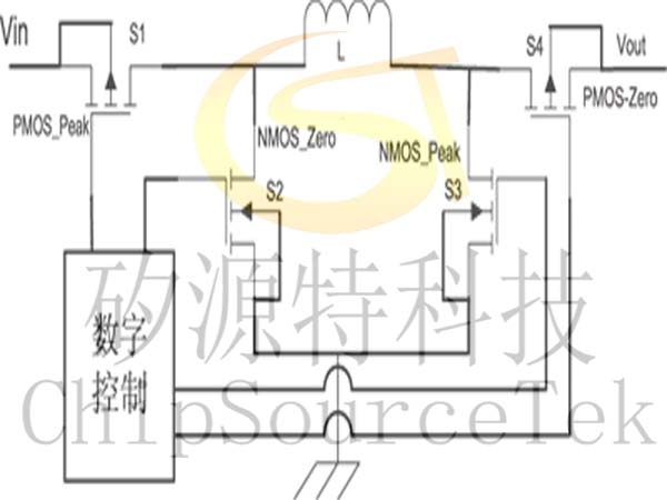 自适应实现升压或降压的拓补结构及电路