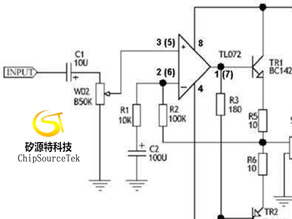 Circuit diagram of class a headphone amplifier driven by operational amplifier