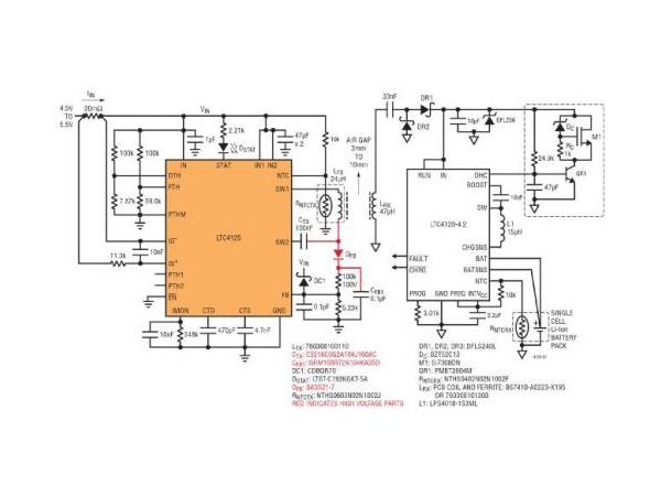 单片全桥式 AutoResonant 发送器 IC 简化无线电池充电器设计