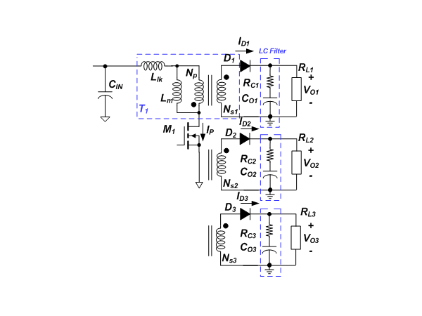 Reduce the output voltage ripple of the flyback converter