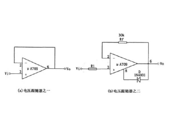 Input output relationship and circuit application diagram of voltage follower