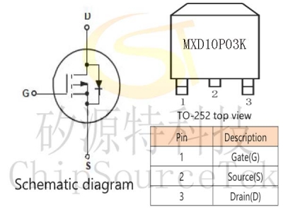 MXD10P03K TO252