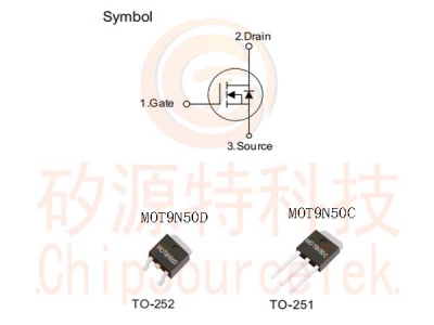 MOT9N50C-TO251/MOT9N50D-TO252