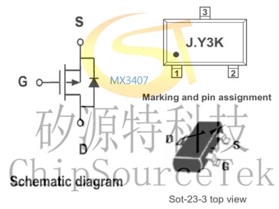 MX3407 SOT23-3