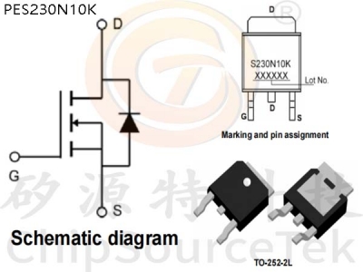 PES230N10K TO-252-2L